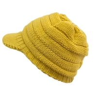 Wozhidaose HATS Žene Čvrsto šivanje vanjski plišani šeširi Crochet Knit Beanie Cap vrhova kapa za žene