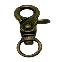 Fenggtonqii bronza 0,4 Inner promjer ovalni prsten zvona kopča kopča jastog clasps okretne kopče od