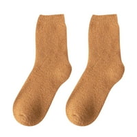 Dyfzdhu ženski zadržati tople čarape čistog boja uznemiruju lagane pamučne čarape