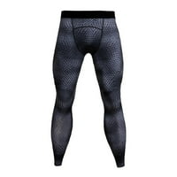 Muškarci Termički kompresioni uski temeljne hlače za hlače duge tajice teretane sportske pantalone