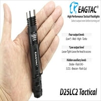 TAGLETAC D25LC Tactical V Svjetiljka XM-L Lumens - Koristi ili CR123A baterije