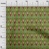 Onuone pamučne svilene zelene tkanine azijski Ikat Quilting pribor Ispisuje šivanje tkanine sa dvorištem
