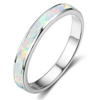Muški vjenčani prstenovi za vjenčanje stvoreni-opal za žene za žene za žene modni nakit angažman vjenčani