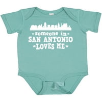 Inktastic nekoga u San Antoniju voli me texas poklon baby boy ili baby girl bodionicu
