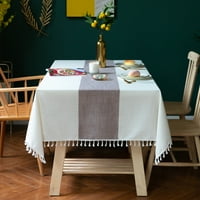 Gooory pamučna posteljina stola Tkanina za tashel čipka za poklopac stola stolnjak stol
