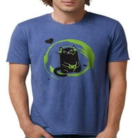 Cafepress - Gamer Cat Muška deluxe majica - MENS TRI-Blend majica