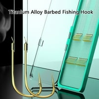 Titanium Legura za ribolov bodljikave ribe kuke sa linijskim alatima za ribu