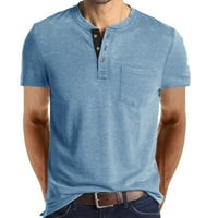 Caveitl muns majice, muškarci kratki rukav Beefy mišić Basic Solid čista boja bluza majica TOP Svijetlo