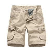 Sanbonepd muške modne casual solid u boji više džepne kopče na otvorenom kratke hlače