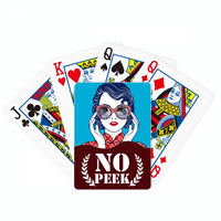 Kineska kultura Plava žena naočala PEEK poker igračke kartice Privatna igra
