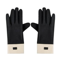Qcmgmg dodirni ekran debele termalne dame rukavice hladne vremenske rukavice zimske ruke obložene rukavice