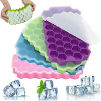 Ledene kocke sa poklopcima, ledene ladice silikonske ledene kocke ležišta BPA besplatno i lako izdanje,