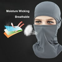 Višenamjenska prozračna UPF Sun zaštitna zaštitna malakava šal za glavu, paket_black siva