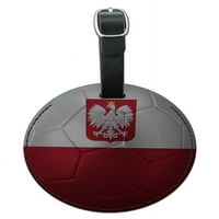 Grafika i više Poljska s grbom Flag Flag Soccer lopta futbol fudbalska okrugla kožna prtljaga Torba