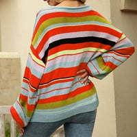 Žene Ležerne prilike za žene Casual s dugim rukavima trak drveni džemper lagani pulover Duks vrhunskog