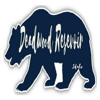 Deadwood Resevoir Idaho suvenir Vinil naljepnica za naljepnicu Medvjed dizajn