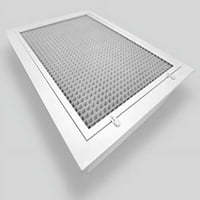 14 25 Cube Core Eggicrati Reng Reng Rešetka za filtriranje zraka za 1 Filter - aluminijum - bijela [Vanjske