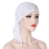 MAFYTYTPR Ljetni šeširi za žene, žene India Musliman Stretch Turban Hat Pamuk Trap zamotavanje