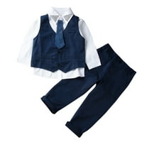 Dječaci gospodesni odijela, Tuxedo WaistCoat + kravata + majica + hlače odijela