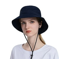 Kašika šešica za žene šešir široki rub zaštita od rube Podesivi kantu šešir ljetni šeširi crveni