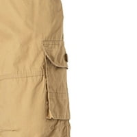 Amidoa muške pamučne pamučne multi-džepne komore otporne na košulje u velikoj i visokim pantalonima