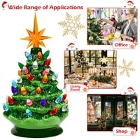 Gimna umjetna božićna stablo Mini keramički stolni stolni drveni dekor
