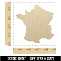 Francuska Država Čvrsto drvo Oblik Nedovršeni Clout Craft DIY Project Project Deght