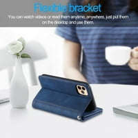 iPhone Pro Case, TechCircle sa zatvaračem sa zatvaračem Novčanik Flip Thickstand Magnetic PU kožna kućica