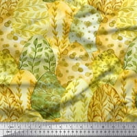 Soimoi pamučna kambrična tkanična jaje, lišće i cvjetna umjetnička tkanina za ispis u dvorištu široko