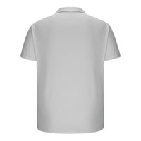 Muška majica kratkih rukava sa kratkim rukavima na vratu Slim Fit Casual Atletic Majica Henley majica