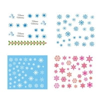 List Božićni 3D naljepnice za nokte Snowflakes Tipovi za nokte Tatoos Party Manikire Naljepnica za prijenos