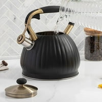 Čajni čaj od nehrđajućeg čelika sa drvenim uzorom Anti-Scald ručka bundeva lonac za sve indukcije 3,5l