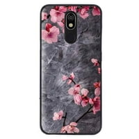 Cherry cvjeta floratni telefon za LG K Plus za žene Muškarci Pokloni, Mekani silikonski stil otporni