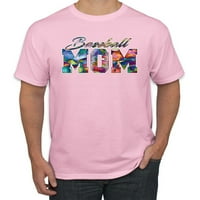 Divlji Bobby, šarena bejzbol mama, majčin dan, muškaraca grafička majica, svijetlo ružičasta, velika