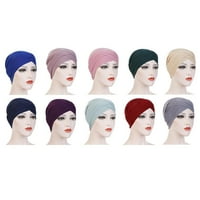 Ženska muslimanska turbana Cheno Cap Hijab Hair Headwrap Hat Fast Bandana ~ N2J7