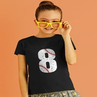 8. rođendanski poklon za osmogodišnju bejzbol navijač mladosti djeca djevojke 'ugrađena majica XL Chill
