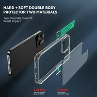 Crystal Clear iPhone Pro CASE sa zaštitnikom zaslona + zaštitnik objektiva fotoaparata zaštitni štitnik