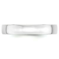10k bijeli zlatni prsten za vjenčanje Comfort LTW Fit veličine 7.5