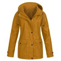 Ženski kaputi i jakne plus veličina Čvrsta jakna za kišu na otvorenom plus vodootporna kapuljača, otporne