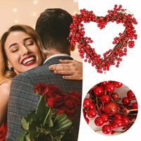 Niuredltd u obliku srca oblikovanog crvenog voća zaljubljene zaljubljene kraljevske ukrašavanje privjeske za valentinovo viseće atmosfere scena rekvizita