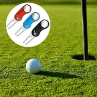 Tureclos Golf popravak alata od nehrđajućeg čelika Sklopivi golf Divot Tool Golf Pop up gumb Alat