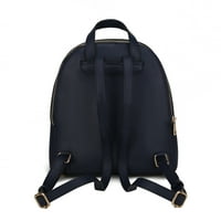 Kolekcija Sloane Veganska koža Multi džepni ruksak, elegantna funkcionalna torbica za knjige torbica