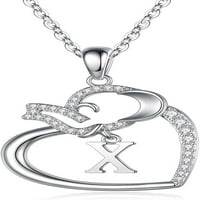 Kiplyki Veleprodaja Goodluck Elephant Love Heart Privjesak ogrlica nakit za žene