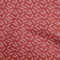 Onuone pamuk poplin crvena tkanina perja šivaće tkanine sa dvorištem tiskanim DIY odjećom šivaće zalihe