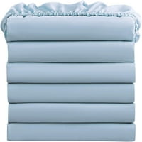 Grupni posteljini komada, svijetlo plavi posteljirani posteljini 39 75 10 duboki džep, mekani tavot