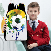 Podesite nogometne nogometne ispis dječjeg ruksaka 15.75in Popularni školski torba za ležerne putne
