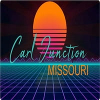 Carl Junctions Missouri Vinil Decal Stiker Retro Neon Dizajn