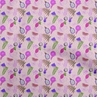 Onuone pamuk poplin lagan ružičasti limun limuna sa listom tkanine za šivanje tiskane plafne tkanine