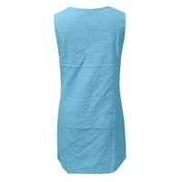 Haljina za žene, modna ženska tiskana suknja Halter jednodijelna haljina svijetlo smeđa 3xl