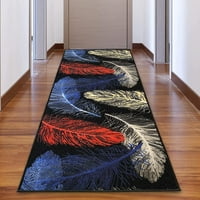 Ručka tepih za hodnik od perja višebojne ili široke po vašoj duljini izbori otporni na kliznu gumu za
